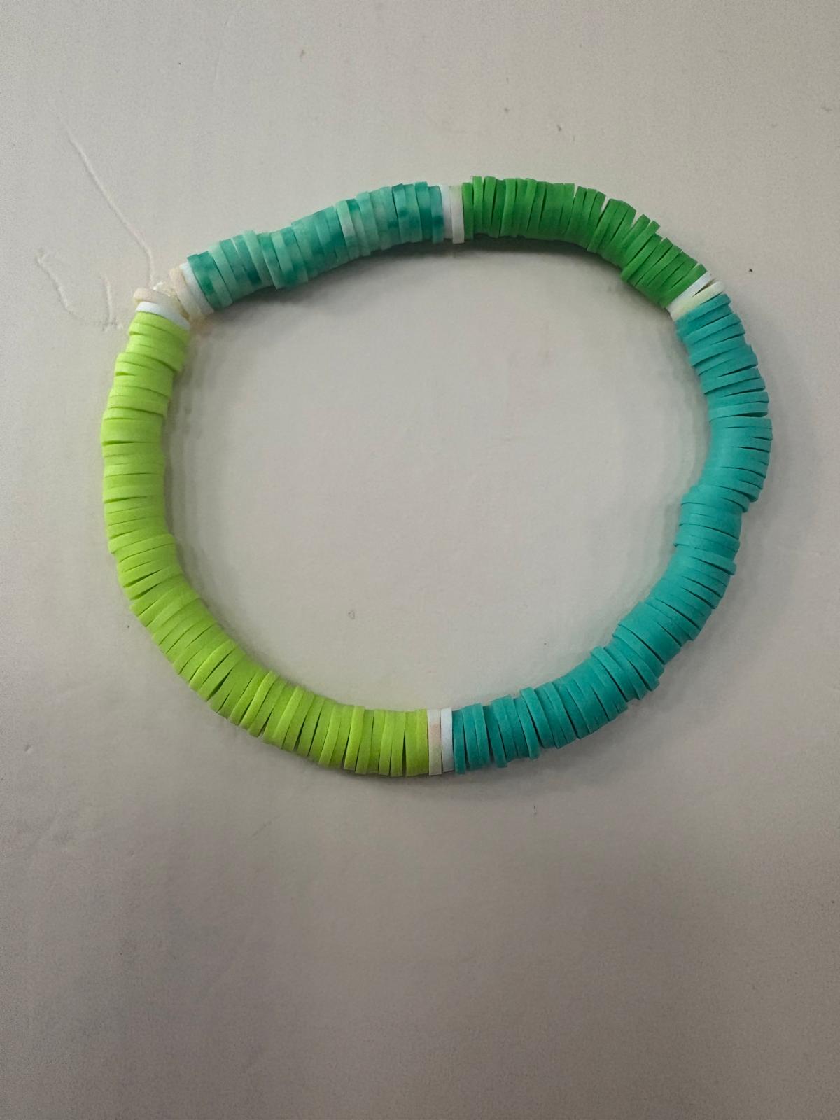 clay bead bracelet